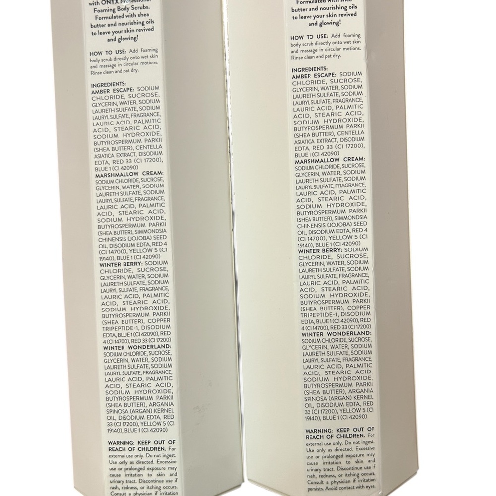 Onyx special edition Foaming Body Scrub Set New Sealed - Picture 2 of 2